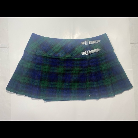 🦋🦄Scottish Designe Tartans Micro Mini Plaid SchoolGirl Skirt kilt - Picture 3 of 11
